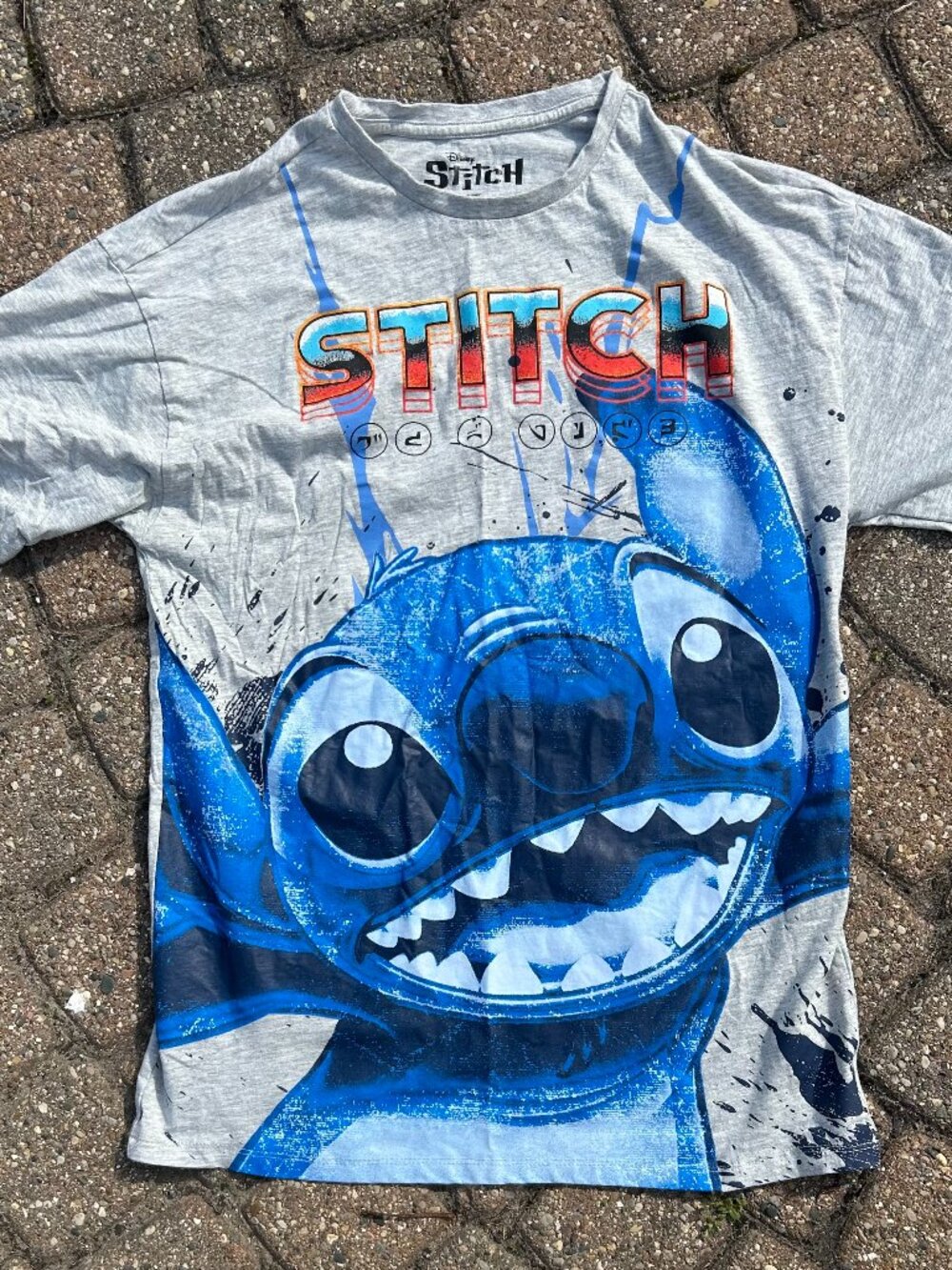 Disney Lilo & Stitch Experiment 626 Big Face Graphic T Men Sz S